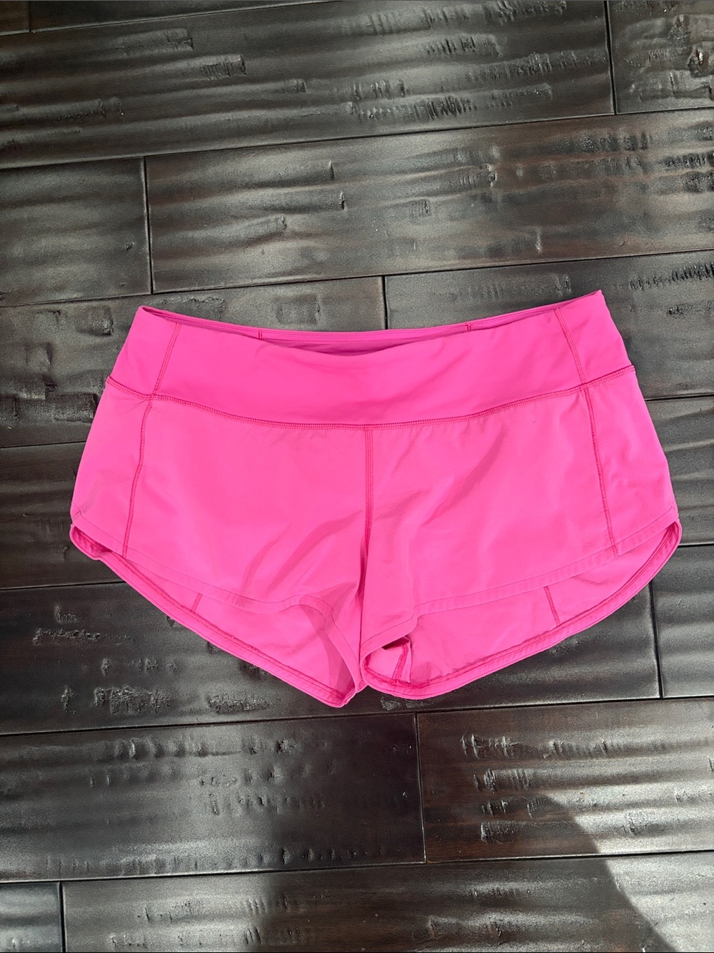 lululemon athletica Bright Pink Running Shorts with Wide Waistband